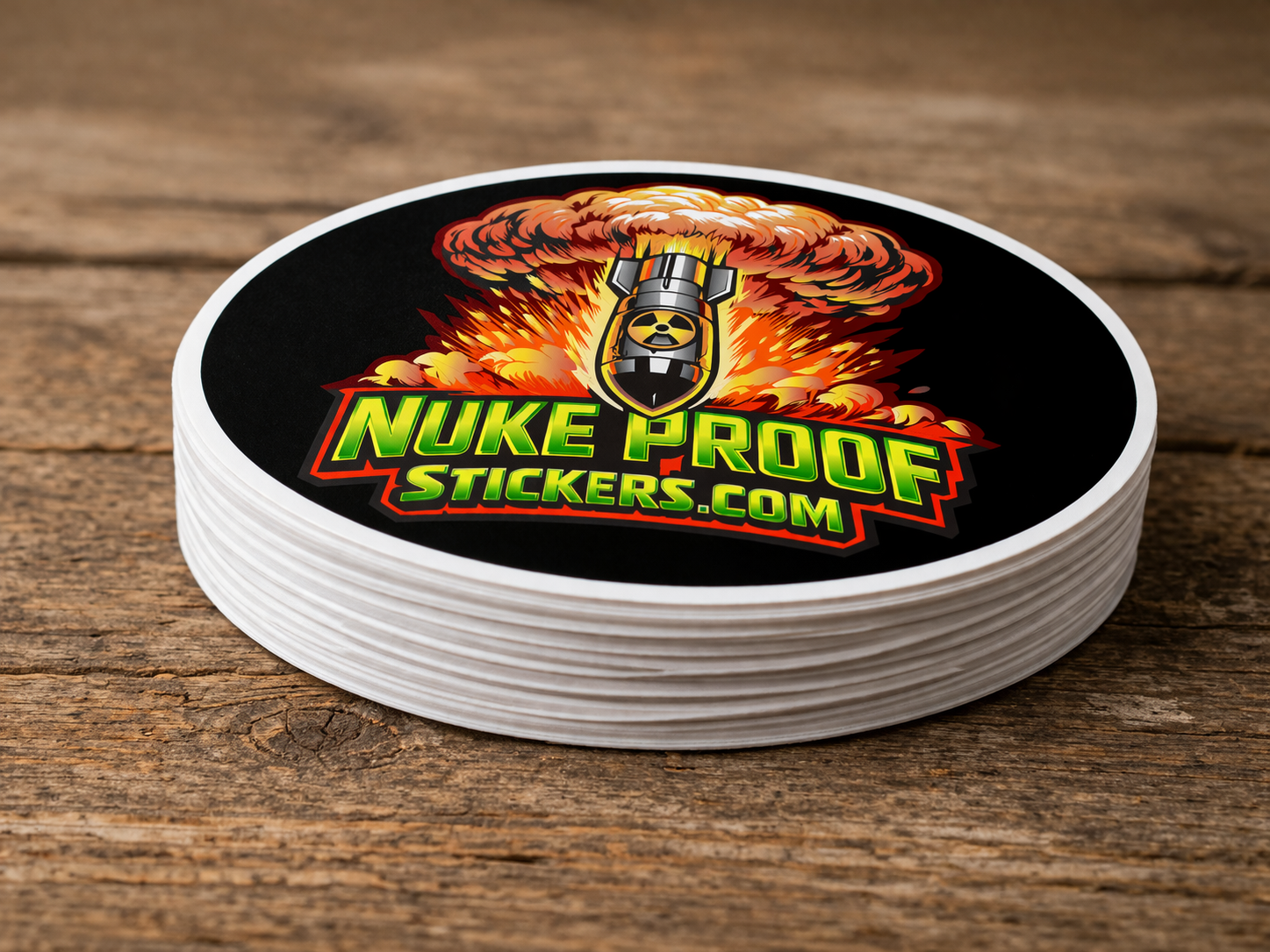 Custom Stickers – Waterproof & Durable | Nuke Proof