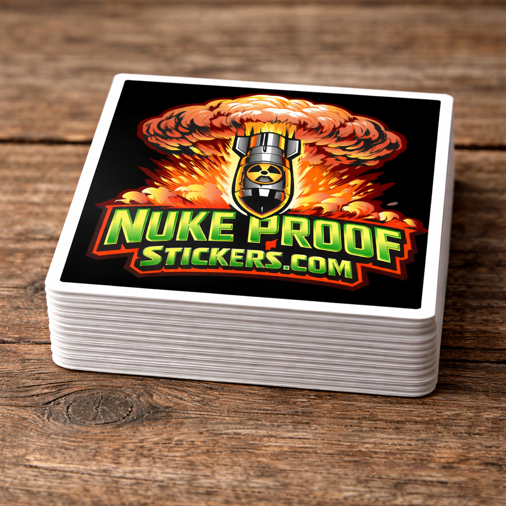 Custom Stickers | Nuke Proof Stickers – Waterproof, Durable & Free Shipping